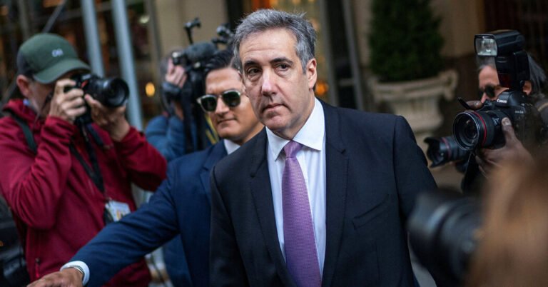 Cohen Endures Cross-Examination Under the Eyes of Trump’s Entourage