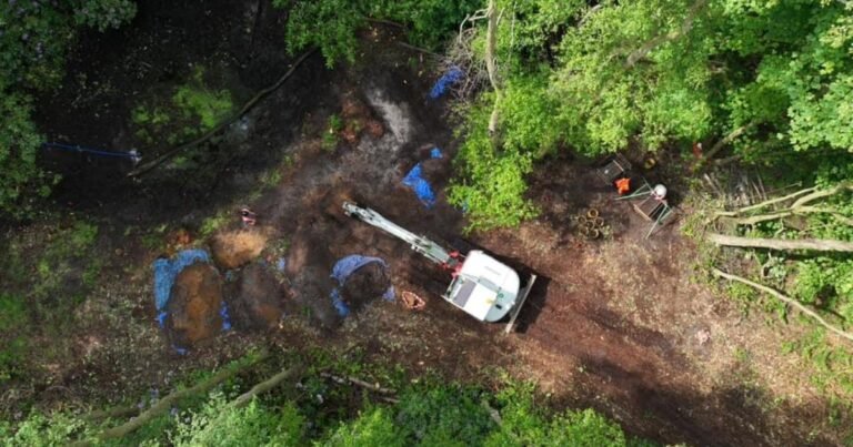 Archaeologists search English crash site of World War II bomber for remains of lost American pilot