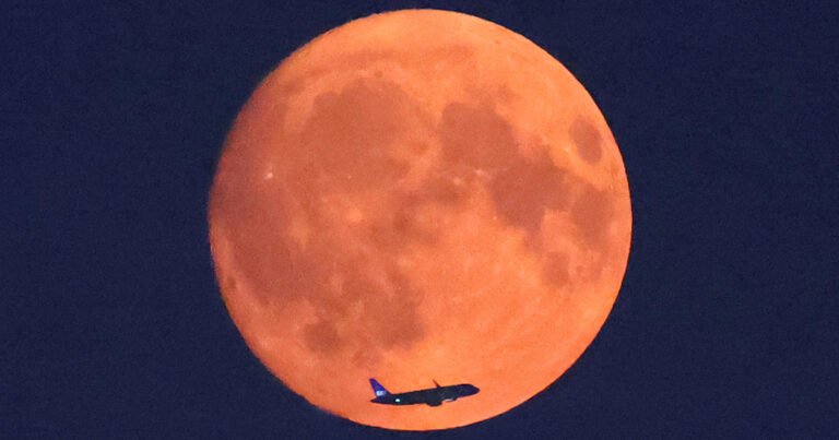 Photos of the blue supermoon show August’s rare lunar phenomenon light up the night