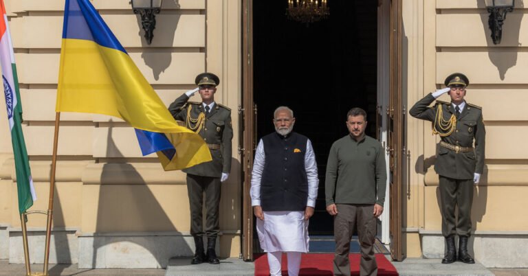 Indian Leader Visits Kyiv as Ukraine Pushes Diplomacy