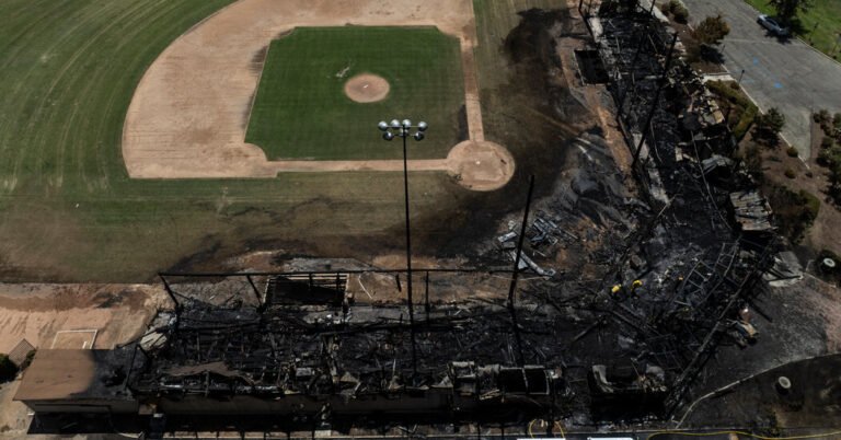 Fire Destroys Grandstand From ‘A League of Their Own’