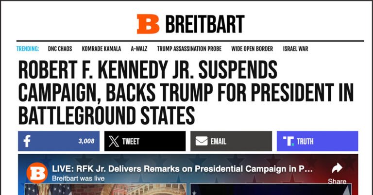 How Media Outlets on the Right and Left Covered Kennedy’s Trump Endorsement