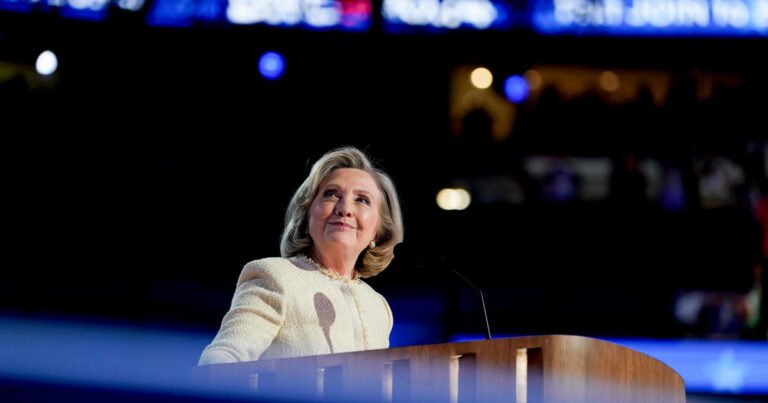 Hillary Clinton says “the future is here, it’s in our grasp,” in energetic DNC speech