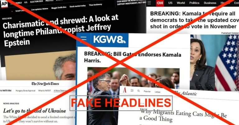 Fake news headlines are going viral. Here’s what to know.