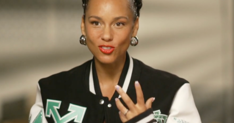 Alicia Keys surprises students at her former high school in New York and reflects on her own musical journey